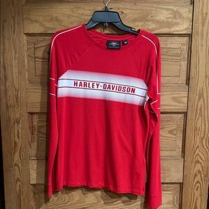 Harley-Davidson Vibrant Red Crewneck Top